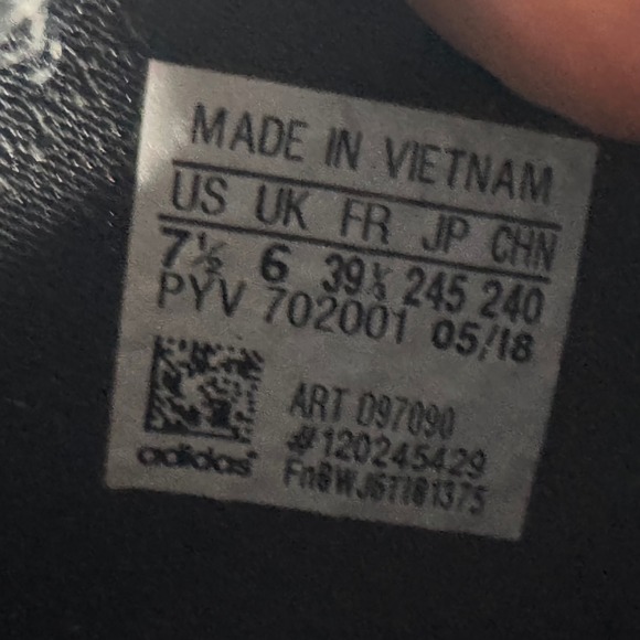 Adidas Arkyn Running Shoes Women's Size 7.5 Black Burgundy Athletic Sneakers - Picture 8 of 8